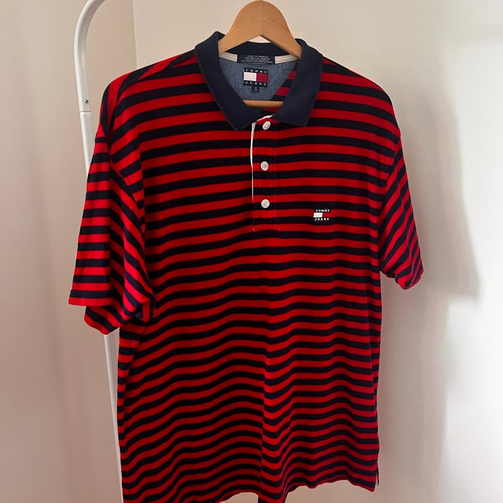 Tommy Hilfiger retro striped polo shirt